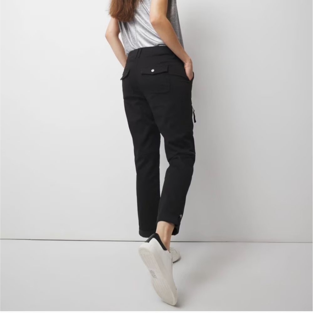 White House Black Market Pret-A-Pedi Straight Cropped Pants Black 2 - Picture 2 of 9